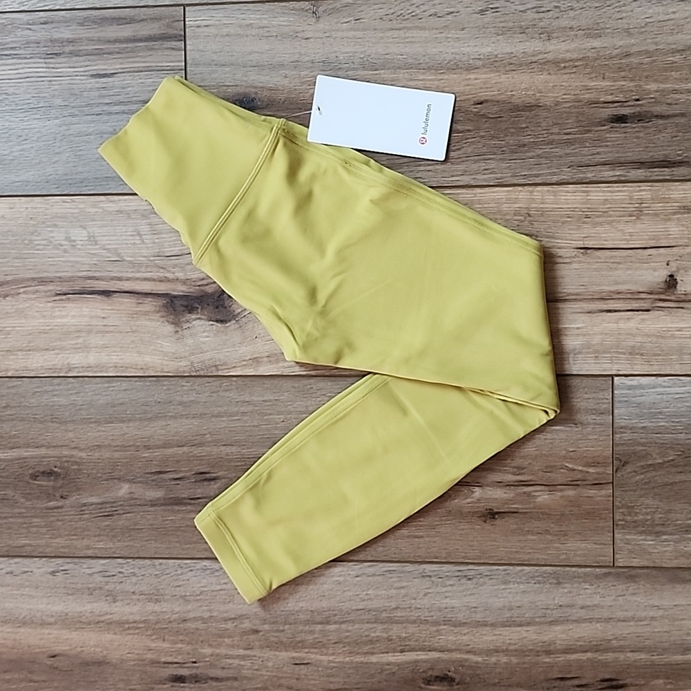 Lululemon Align High-Rise Pant, 25", 2, Yellow Pear